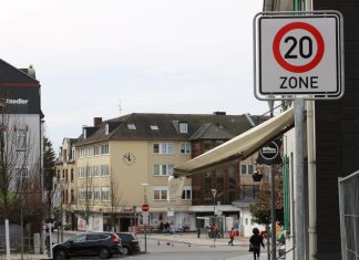 Für die Fahrradstraße wird die derzeitige Zonenregelung beibehalten: Es gilt eine Höchstgeschwindigkeit von 20 km/h. Foto: André Volkmann