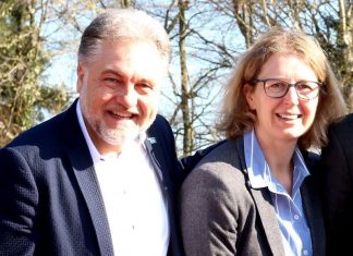 Sie könnten bei der Bürgermeisterwahl 2020 in Mettmann konkurrieren: Sandra Pietschmann und Thomas Dinkelmann. Foto: André Volkmann