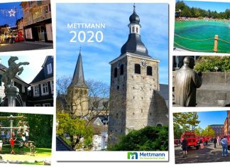 Die neue Auflage des Mettmann-Kalenders gibt es kostenlos. Bild: Kreisstadt Mettmann