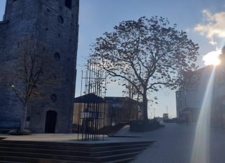Am Koburg-Mahnmal auf dem Lavalplatz findet die Gedenkveranstaltung statt. Foto: André Volkmann