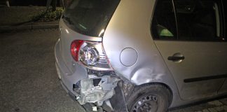 Der VW der 34-Jährigen wurde im Heckbereich beschädigt. Foto: Polizei