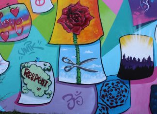 Graffiti auf der Wand des Kinder- und Jugendhauses in Wülfrath. Foto: Kling