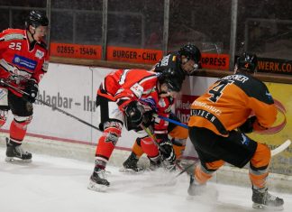 Nach Verlängerung gewinnen die Ice Aliens gegen Dinslaken. Foto: Ice Aliens