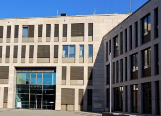 Das neue Verwaltungsgebäude in Ratingen ist bei der Wahl zum schönsten Rathaus in NRW vertreten. Foto: Stadt Ratingen