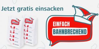 Sauberkeit während der jecken Tage in Bussen und Bahnen: In diesem Jahr gibt es Spucktüten. Bild: Rheinbahn