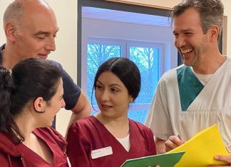 Das Team des Medizinischen Versorgungszentrums zieht Anfang März ins neue Ärztehaus neben dem Klinikum. Foto: Helios