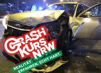 Die Polizei klärt im Rahmen ihres "Crash Kurses" auf. Bild: Polizei