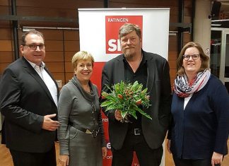 Jens Geyer, Elisabeth Müller-Witt (MdL), Christian Wiglow, Kerstin Griese (MdB). Foto: SPD Ratingen