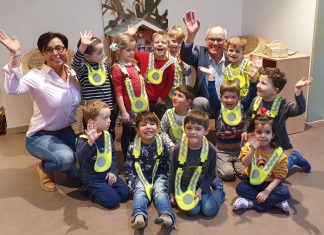 Landtagsabgeordneter Martin Sträßer hat die Kindertagesstätte Kastanienallee in Velbert besucht. Foto: Büro Sträßer