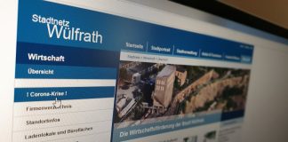 Auf der städtischen Internetseite finden Wülfrather Unternehmer Informationen. Foto: André Volkmann