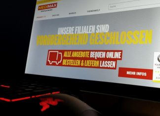 Trotz vorübergehender Schließung der Filialen: Waren können bei Medimax online bestellt und bezahlt werden. Foto: André Volkmann