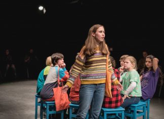 "Die Positronen" bei der Generalprobe. Foto: Lukas Zander