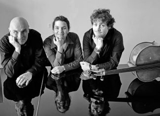 Franziska Mencz liest und wird musikalisch begleitet von Michael Rettig (Klavier) und Clovis Michon (Cello). Foto: Veranstalter