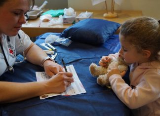 Die Kinder konnten ihre Teddys "behandeln" lassen. Foto: DRK Mettmann