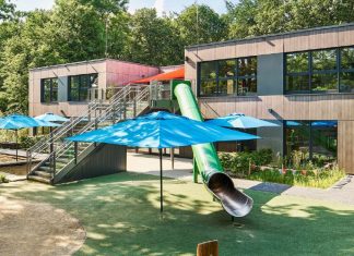 So wie dieser modular gebaute Kindergarten könnte die neue Einrichtung in Metzkausen aussehen. Foto: ALGECO