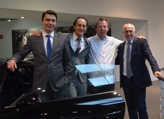 Präsident Markus Kunkel, Schatzmeister Dr. Markus Schink, Vizepräsident Torsten Kottlarz, Geschäftsführer des PZ Düsseldorf Edgar Lühr. Fotorechte: Porsche-Club Düsseldorf