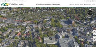 So sieht die 3D-Karte auf der Webseite des Kreises Mettmann aus. Foto: Kreis ME