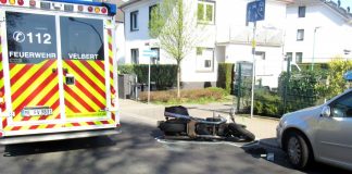 Ein 62-Jähriger aus Meerbusch stürzte infolge des Unfalls schwer. Foto: Polizei