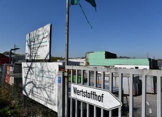 Der Wertstoffhof an der Industriestraße in Velbert. Foto: Mathias Kehren
