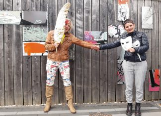 Dagmar Grotendorst und Susann Bürger haben die Kunst-Aktion initiiert. Foto: Privat