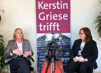 Bärbel Bas und Kerstin Griese im Gespräch. Foto: Büro Griese