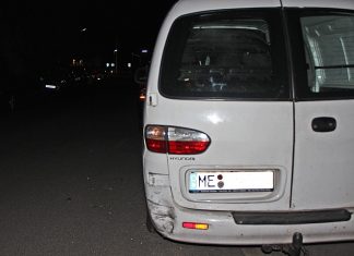 Die alkoholisierte 53-Jährige rammte diesen Hyundai und flüchtete. Foto: Polizei