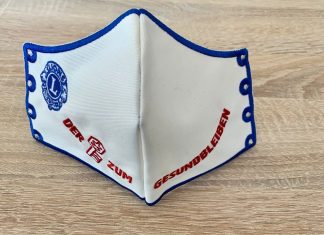 Gesundheit schützen und den guten Zweck unterstützen, das ist die Idee hinter der Schlüsselregion-Gesichtsmaske. Foto: privat