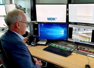 Martin Sträßer MdL im Fernseh-Interview beim WDR zum Thema „Kinderintensivstation am Klinikum Niederberg erhalten“. Foto: Ulrike Müller