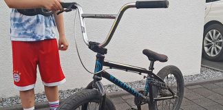 Dieses BMX hatte sich der Mann von einem Jungen geliehen. Foto: Polizei