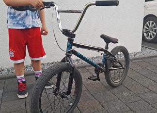 Dieses BMX hatte sich der Mann von einem Jungen geliehen. Foto: Polizei