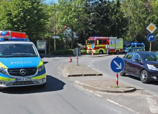 Die Unfallstelle in Ratingen-Hösel. Foto: Polizei
