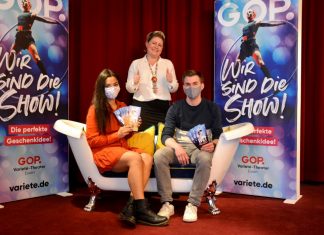 Sie blicken der Wiedereröffnung nach der Corona-Pause entgegen: Asya Ekinci (Vertriebsassitentin), Nadine Stöckmann (Direktorin) und Timo Ruthmann (stellv. Direktor). Foto: GOP