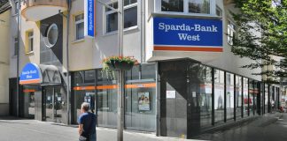 Eine Filiale der Sparda-Bank West. Foto: Mathias Kehren