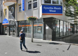 Eine Filiale der Sparda-Bank West. Foto: Mathias Kehren