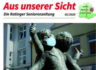 Die Ausgabe 2/2020 der Ratinger Senioren-Zeitung liegt zur Mitnahme aus. Bild: Senioren-Zeitung