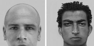 Die Polizei fragt: Wer hat an einem der beschriebenen Orte den Vorfall beobachtet, kann sonstige sachdienliche Angaben machen oder kennt möglicherweise sogar die abgebildeten Täter? Wer hat unter Umständen das beschriebene Auto gesehen? Fotos: Polizei
