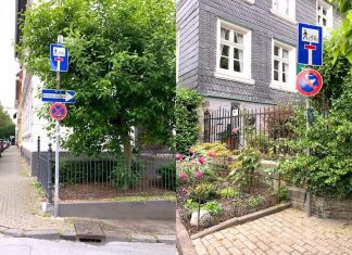 Für Radfahrer und Fußgänger ist nun erkennbar, dass diesen beiden Sackgassen passiert werden können. Fotos: Kreisstadt Mettmann