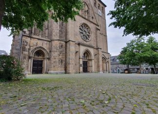 Auf dem historischen Markt steht die Kirche St. Lambertus. Foto: André Volkmann