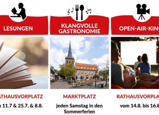 Lesungen, Kino und Musik gibt es in den Sommerferien unter freiem Himmel. Bild: RMG