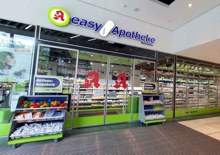 In der Galerie Königshof Mettmanner Filiale der "easyApotheke