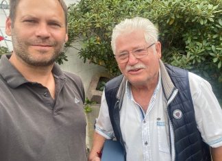 Der CDU Stadtverbandsvorsitzende Frank Jakobs hat Rolf Lotz persönlich zum 80. Geburtstag gratuliert. Foto:privat
