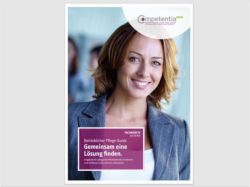 Pflege-Guide Die neue Broschüre kann kostenfrei bei der Wirtschaftsförderung des Kreises Mettmann bestellt werden. Bildrechte: Kreis Mettmann