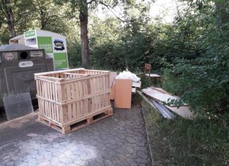 Einige Containerstellplätze, hier an der Rhönstraße, werden für illegale Müllabladungen genutzt. Foto: Stadt Heiligenhaus