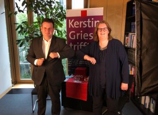 Arbeits- und Sozialminister Hubertus Heil mit Kerstin Griese. Foto: Büro Griese