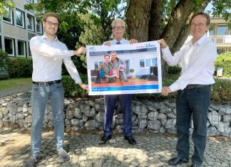 Sebastian Kock, Stabstelle Klimaschutz Kreis Mettmann, Landrat Thomas Hendele, Peter Wobbe-von Twickel, Amt für technischen Umweltschutz, Kreis Mettmann. Foto: Kreis ME