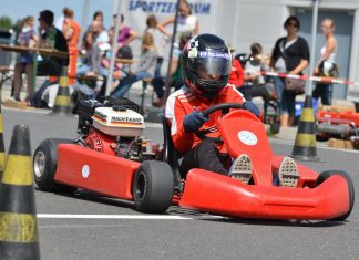 Am neuen Velberter Stadion trägt der MSC eine Jugend-Meisterschaft im Kartfahren aus. Archivfoto: Mathias Kehren
