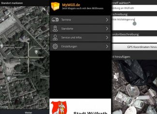 Illegal entsorgten Müll können Wülfrather Bürgerinnen und Bürger per App melden. Bilder: Stadt Wülfrath
