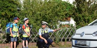 Überall im Kreis Mettmann sind dieser Tage Schulanfänger unterwegs. Foto: Polizei