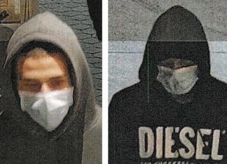 Die Polizei fahndet öffentlich nach den mutmaßlichen Tankstellenräubern. Fotos: Polizei
