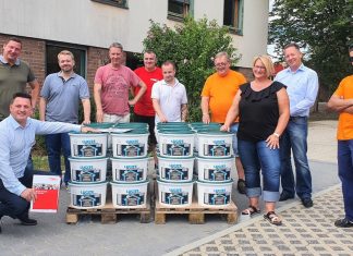Mit der gespendeten Farbe sollen die Räume der Kinder- und Jugendhilfe sowie der Tafel einen neuen Anstrich erhalten. Foto: privat